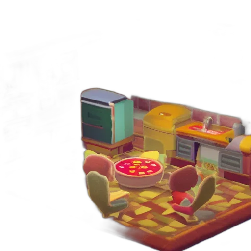 furniture, food, robot, 3d render transparent PNG cut-out