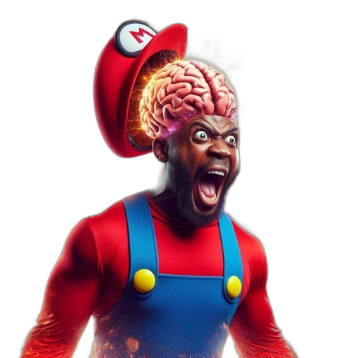 creature, hat, mask, face, concept art, 3d render, supernatural, screaming transparent PNG cut-out
