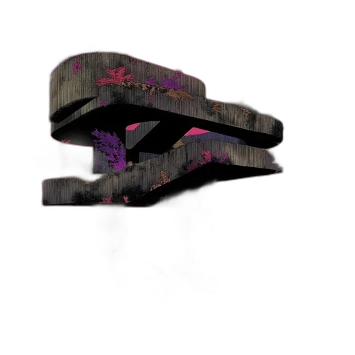 crown, jewelry, furniture, weapon, 3d render, concept art, vaporwave, dark transparent PNG cut-out