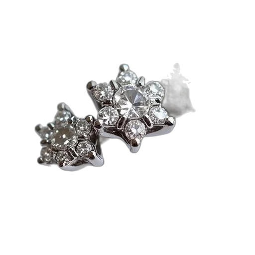 jewelry, crown, 3d render, diamond, snowflake, ring, three, stone transparent PNG cut-out
