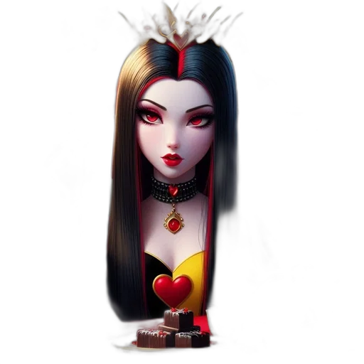 jewelry, staff, crown, dress, concept art, fantasy art, pixel art, 3d render transparent PNG cut-out