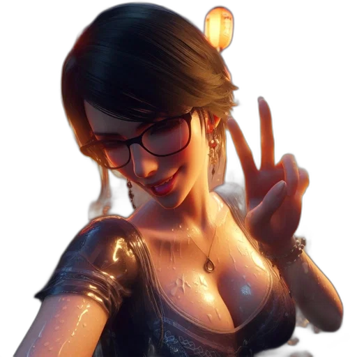 staff, concept art, fantasy art, 3d render, photorealistic, golden, animated, female transparent PNG cut-out