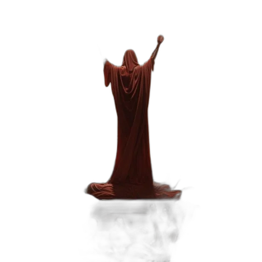 dress, staff, bottle, crown, 3d render, concept art, fantasy art, underwater transparent PNG cut-out