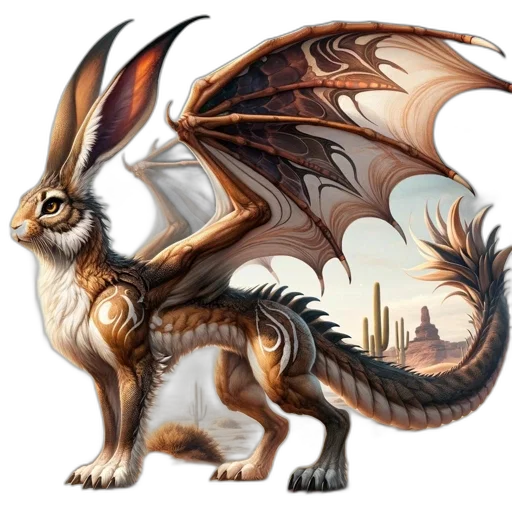 dragon, creature, animal, staff, fantasy art, concept art, pixel art, 3d render transparent PNG cut-out
