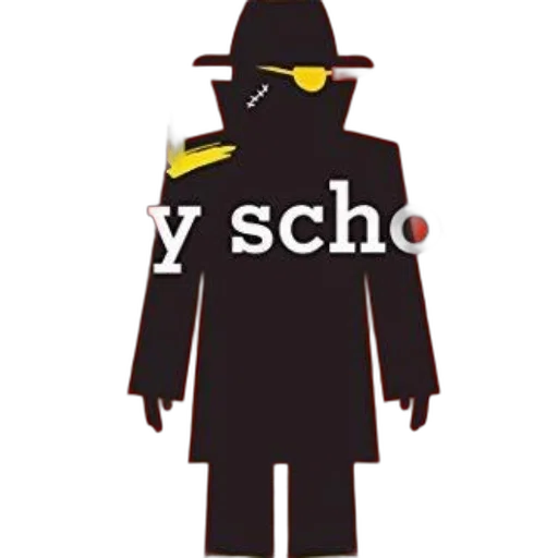 staff, jacket, hat, pixel art, concept art, 3d render, cartoon, evil transparent PNG cut-out