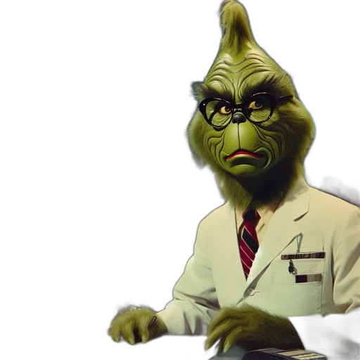 staff, animal, 3d render, concept art, outer space, comic, adaptation, grinch transparent PNG cut-out