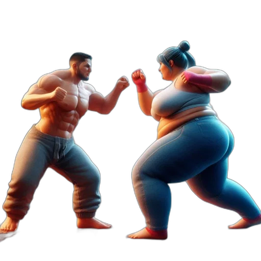 concept art, 3d render, pixel art, image, digital, artwork, depicting, two transparent PNG cut-out