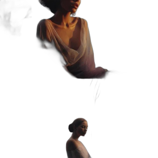 dress, jewelry, crown, face, photorealistic, concept art, 3d render, oil painting transparent PNG cut-out