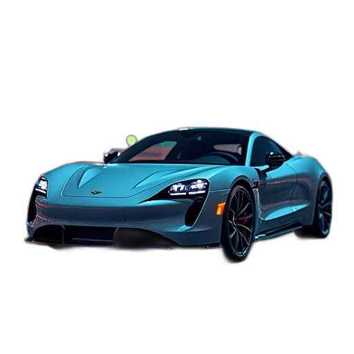 car, weapon, 3d render, photorealistic, concept art, cartoon, blue, detailed transparent PNG cut-out