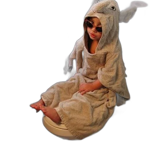 creature, dragon, animal, mask, 3d render, child, wearing, bunny-themed transparent PNG cut-out