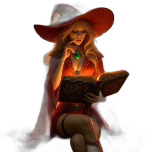 staff, hat, jewelry, fantasy art, concept art, comic book art, pixel art, fire transparent PNG cut-out