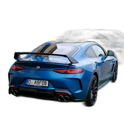 car, photorealistic, 3d render, concept art, blue, compact, parked, grassy transparent PNG cut-out