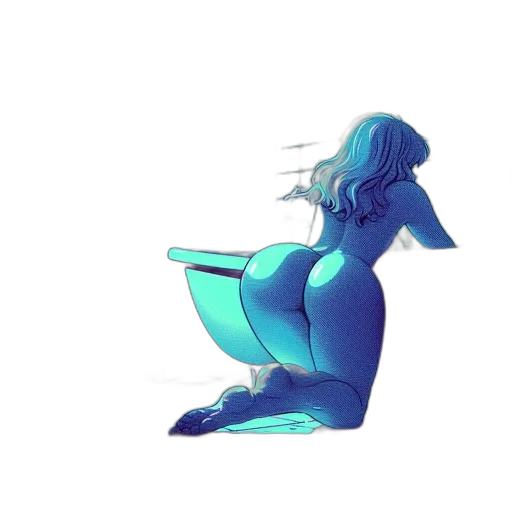 robot, dress, creature, dragon, concept art, 3d render, pixel art, vaporwave transparent PNG cut-out