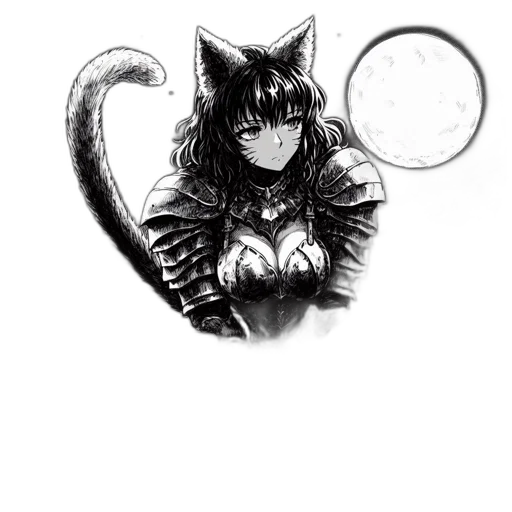 staff, animal, weapon, mask, comic book art, fantasy art, concept art, anime transparent PNG cut-out