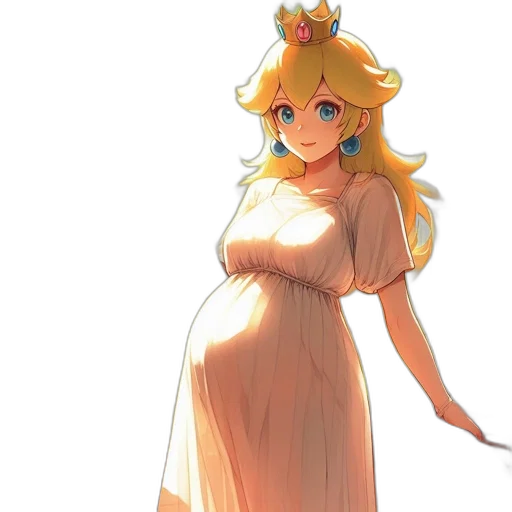 dress, crown, concept art, pixel art, fantasy art, watercolor, golden, pastel transparent PNG cut-out