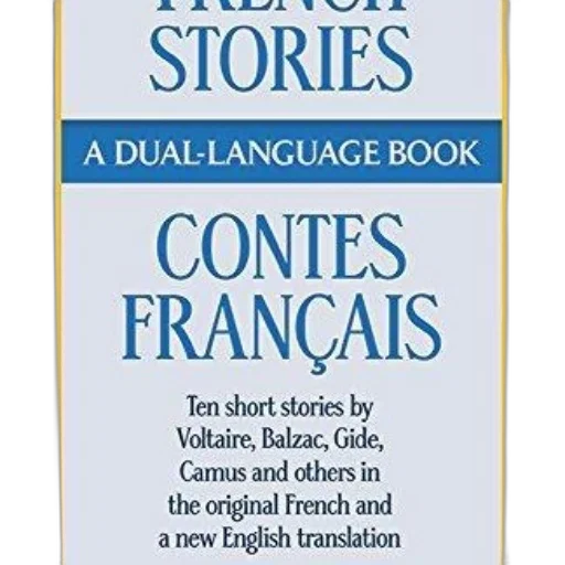 french, stories, dual-language, book, features, ten, short, notable transparent PNG cut-out