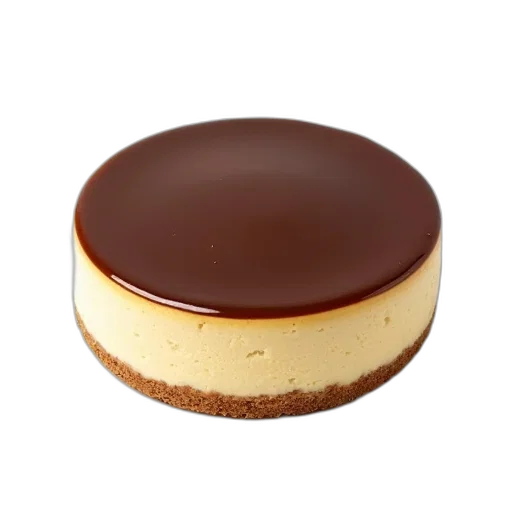 food, hat, 3d render, whole, uncut, cheesecake, smooth, chocolate transparent PNG cut-out