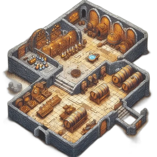 building, furniture, jewelry, concept art, pixel art, fantasy art, 3d render, fire transparent PNG cut-out