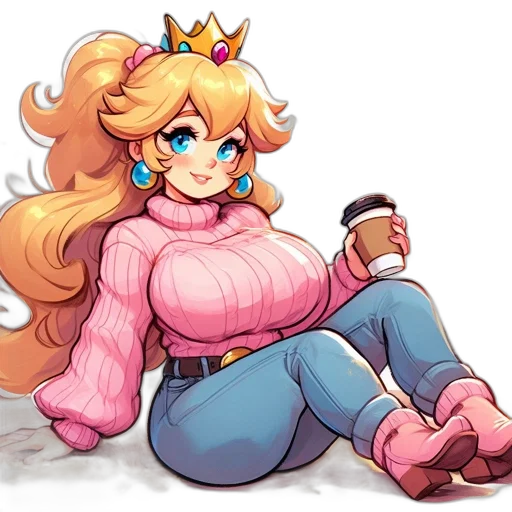 crown, dress, pixel art, concept art transparent PNG cut-out