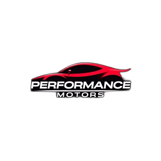 car, first, image, displays, stylized, logo, performance, motors transparent PNG cut-out