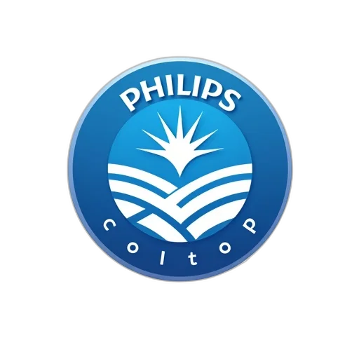 stylized, logo, featuring, blue, circle, white, wave, pattern transparent PNG cut-out