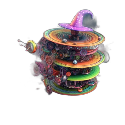 hat, crown, jewelry, weapon, 3d render, concept art, fantasy art, outer space transparent PNG cut-out