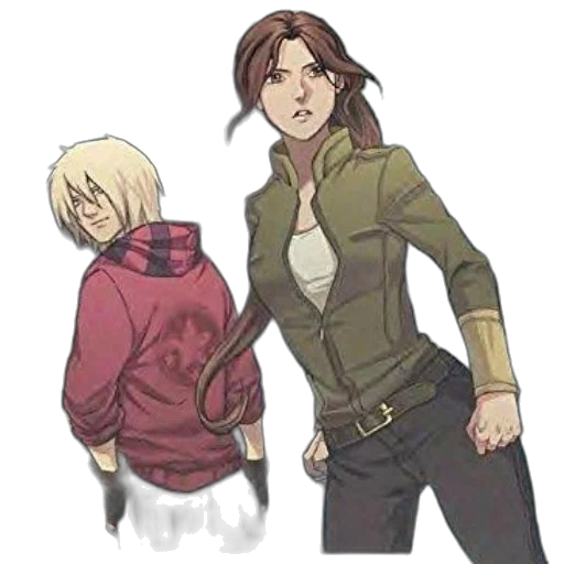 jacket, concept art, comic book art, pixel art, cartoon, earth tones, red, dark transparent PNG cut-out