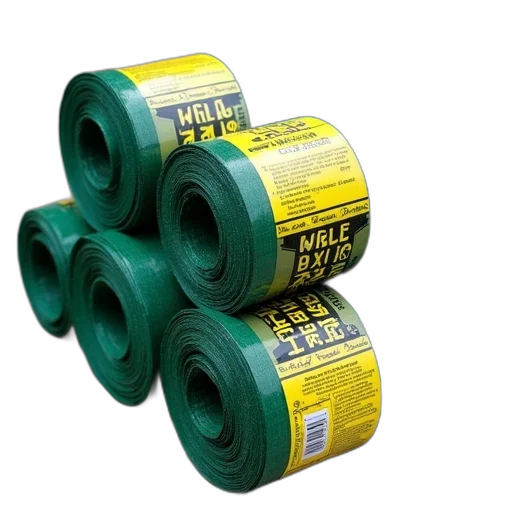 weapon, 3d render, three, rolls, green, weed, control, fabric transparent PNG cut-out