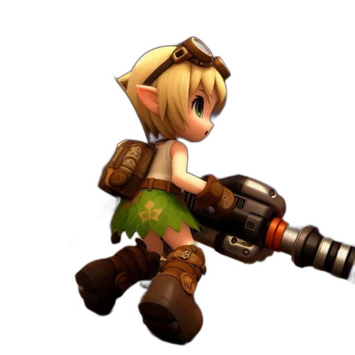 weapon, staff, robot, sword, 3d render, concept art, pixel art, fantasy art transparent PNG cut-out