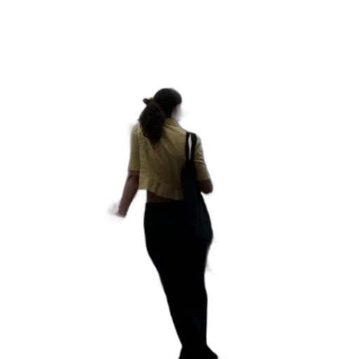 staff, dress, jacket, hat, 3d render, concept art, woman, yellow transparent PNG cut-out