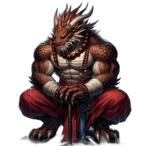 dragon, creature, animal, concept art, fantasy art, comic book art, pixel art, imposing transparent PNG cut-out