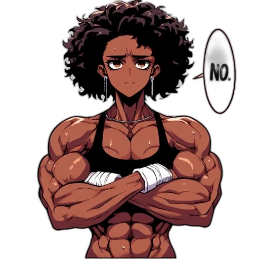 weapon, anime, cartoon, comic book art, concept art, animated, figure, muscular transparent PNG cut-out