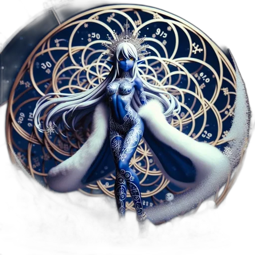 jewelry, dress, crown, staff, fantasy art, concept art, comic book art, 3d render transparent PNG cut-out