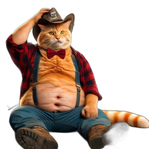 animal, hat, food, creature, photorealistic, concept art, 3d render, anthropomorphic transparent PNG cut-out
