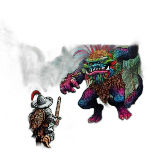 dragon, creature, animal, concept art, fantasy art, pixel art, 3d render, fog transparent PNG cut-out