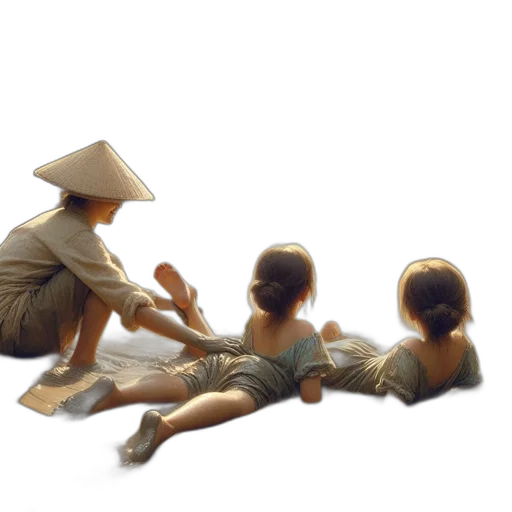 hat, staff, jewelry, umbrella, oil painting, photorealistic, 3d render, concept art transparent PNG cut-out