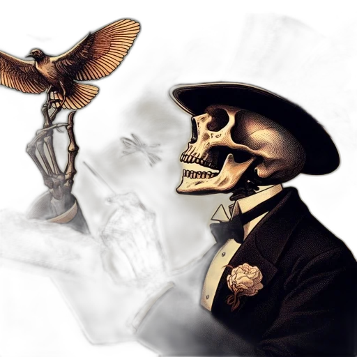 mask, hat, face, staff, concept art, fantasy art, photorealistic, 3d render transparent PNG cut-out