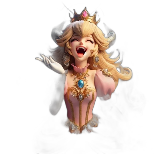 crown, fantasy art, concept art, 3d render, pixel art, elaborate, scene, portrays transparent PNG cut-out