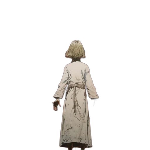 dress, jacket, staff, creature, concept art, 3d render, photorealistic, fog transparent PNG cut-out