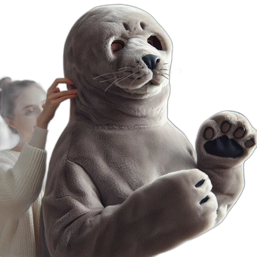 creature, animal, mask, staff, 3d render, photorealistic, concept art, underwater transparent PNG cut-out
