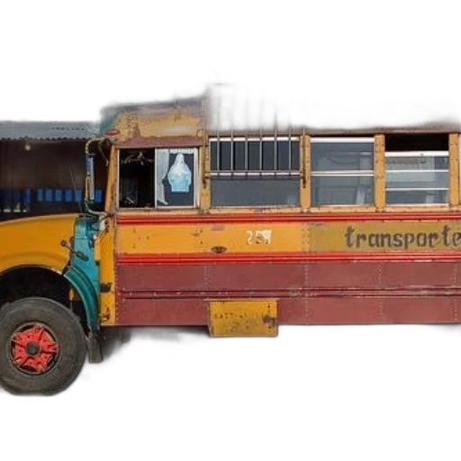 weapon, car, 3d render, concept art, photorealistic, colorful, rusted, bus transparent PNG cut-out
