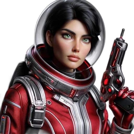 weapon, robot, face, staff, concept art, 3d render, comic book art, fantasy art transparent PNG cut-out