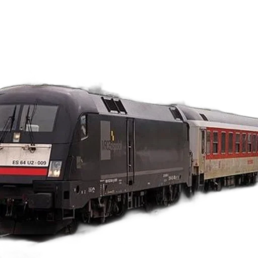 3d render, photorealistic, concept art, modern, electric, locomotive, number, u2-009 transparent PNG cut-out