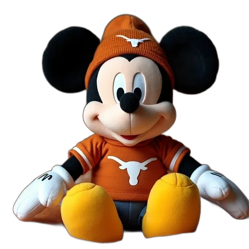 animal, 3d render, photorealistic, concept art, plush, mickey, mouse, toy transparent PNG cut-out