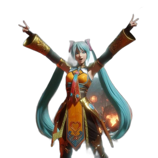 staff, weapon, robot, dress, concept art, fantasy art, 3d render, anime transparent PNG cut-out