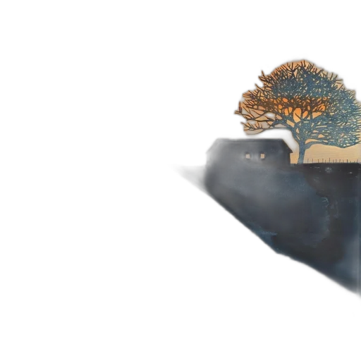 tree, crown, hat, umbrella, 3d render, concept art, watercolor, photorealistic transparent PNG cut-out