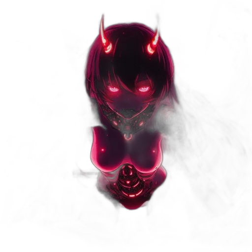 mask, dragon, creature, robot, concept art, fantasy art, 3d render, anime transparent PNG cut-out