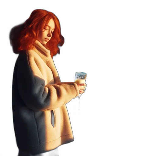 jacket, bottle, dress, concept art, pixel art, oil painting, 3d render, fire transparent PNG cut-out