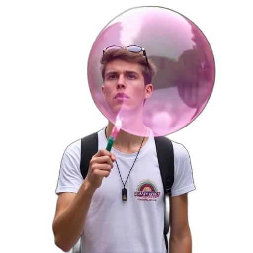 umbrella, staff, creature, weapon, 3d render, vaporwave, photorealistic, pastel transparent PNG cut-out