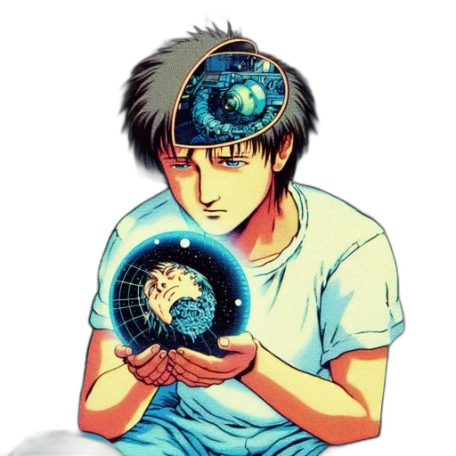 mask, hat, staff, face, anime, comic book art, concept art, cartoon transparent PNG cut-out